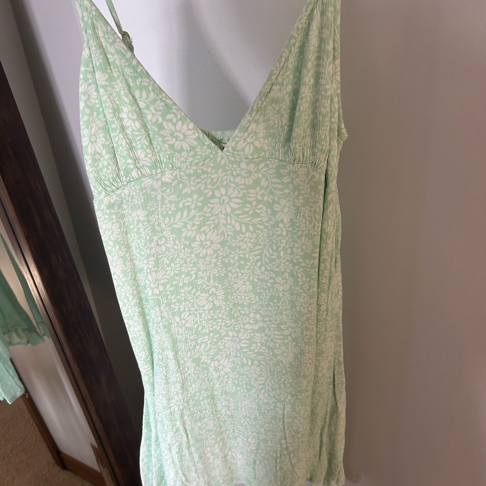 Floral Green Dress